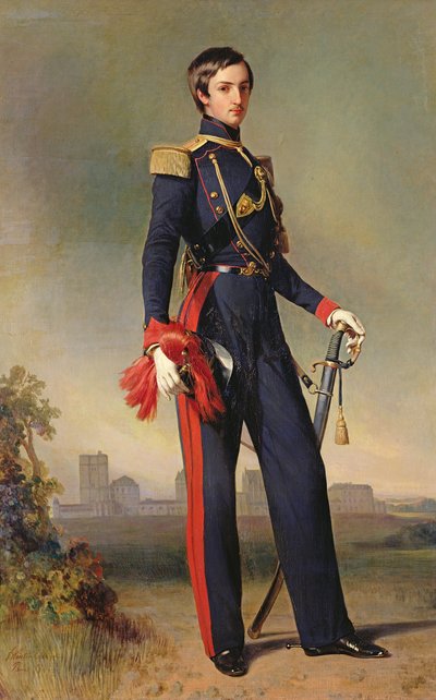 アントワーヌマリーフィリップルイドルレアン（1824-90）ドゥクモンペンシエ、1844年 作： Franz Xaver Winterhalter